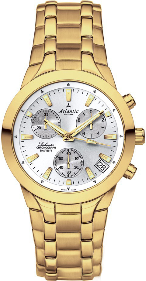 Atlantic Seahunter 63456.45.21 Atlantic Seahunter 63456.45.21Наручные часы<br>Швейцарские часы Atlantic Seahunter 63456.45.21<br><br>Пол: Мужские<br>Страна-производитель: Швейцария<br>Механизм: Кварцевый<br>Материал корпуса: Сталь<br>Материал ремня/браслета: Сталь<br>Водозащита, диапазон: 20 - 100 м<br>Стекло: Сапфировое<br>Толщина корпуса: None<br>Стиль: Классика
