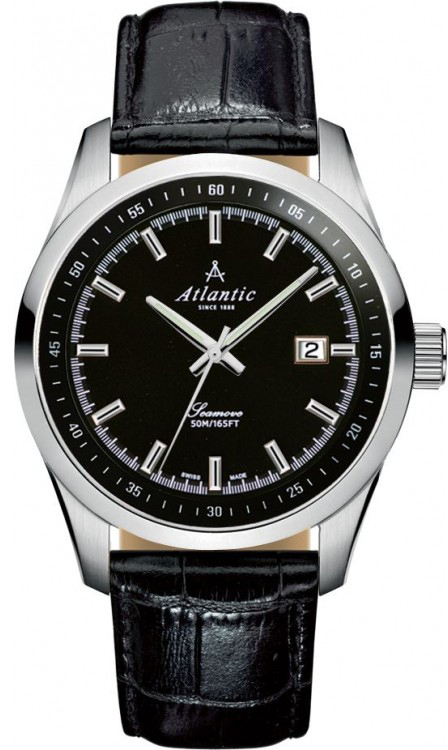 Atlantic Seamove 65351.41.61 Atlantic Seamove 65351.41.61Наручные часы<br>Швейцарские часы Atlantic Seamove 65351.41.61<br><br>Пол: Мужские<br>Страна-производитель: Швейцария<br>Механизм: Кварцевый<br>Материал корпуса: Сталь<br>Материал ремня/браслета: Кожа<br>Водозащита, диапазон: 20 - 100 м<br>Стекло: Сапфировое<br>Толщина корпуса: None<br>Стиль: Классика