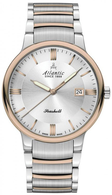 Atlantic Seashell 66355.43.21R Atlantic Seashell 66355.43.21RНаручные часы<br>Швейцарские часы Atlantic Seashell 66355.43.21R<br><br>Пол: Мужские<br>Страна-производитель: Швейцария<br>Механизм: Кварцевый<br>Материал корпуса: Сталь<br>Материал ремня/браслета: Сталь<br>Водозащита, диапазон: 20 - 100 м<br>Стекло: Сапфировое<br>Толщина корпуса: None<br>Стиль: Классика