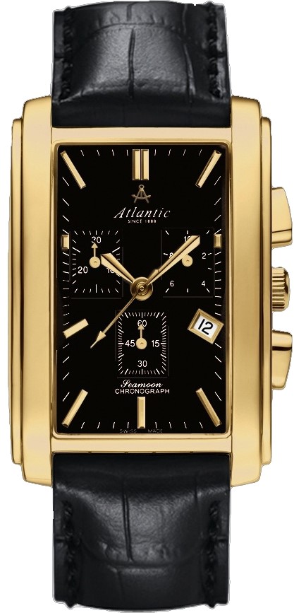 Atlantic Seamoon 67440.45.61 Atlantic Seamoon 67440.45.61Наручные часы<br>Швейцарские часы Atlantic Seamoon 67440.45.61<br><br>Пол: Мужские<br>Страна-производитель: Швейцария<br>Механизм: Кварцевый<br>Материал корпуса: Сталь<br>Материал ремня/браслета: Кожа<br>Водозащита, диапазон: 20 - 100 м<br>Стекло: Сапфировое<br>Толщина корпуса: None<br>Стиль: Классика