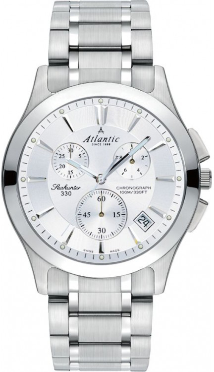 Atlantic Seahunter 71465.41.21 Atlantic Seahunter 71465.41.21Наручные часы<br>Швейцарские часы Atlantic Seahunter 71465.41.21<br><br>Пол: Мужские<br>Страна-производитель: Швейцария<br>Механизм: Кварцевый<br>Материал корпуса: Сталь<br>Материал ремня/браслета: Сталь<br>Водозащита, диапазон: 100 - 150 м<br>Стекло: Сапфировое<br>Толщина корпуса: None<br>Стиль: Классика
