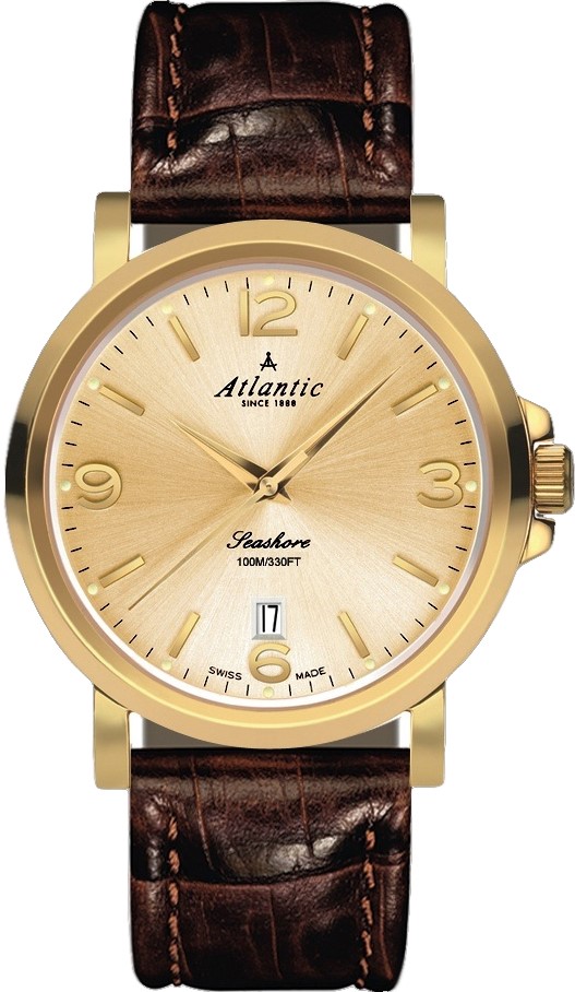 Atlantic Seashore 72360.45.35 Atlantic Seashore 72360.45.35Наручные часы<br>Швейцарские часы Atlantic Seashore 72360.45.35<br><br>Пол: Мужские<br>Страна-производитель: Швейцария<br>Механизм: Кварцевый<br>Материал корпуса: Сталь<br>Материал ремня/браслета: Кожа<br>Водозащита, диапазон: 100 - 150 м<br>Стекло: Сапфировое<br>Толщина корпуса: 10 мм<br>Стиль: Классика