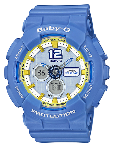 Casio Baby-G BA-120-2B Casio Baby-G BA-120-2BНаручные часы<br>Японские часы Casio Baby-G BA-120-2B<br><br>Пол: Женские<br>Страна-производитель: Япония<br>Механизм: Кварцевый<br>Материал корпуса: Пластик<br>Материал ремня/браслета: Каучук<br>Водозащита, диапазон: None<br>Стекло: Минеральное<br>Толщина корпуса: 15,8 мм<br>Стиль: None