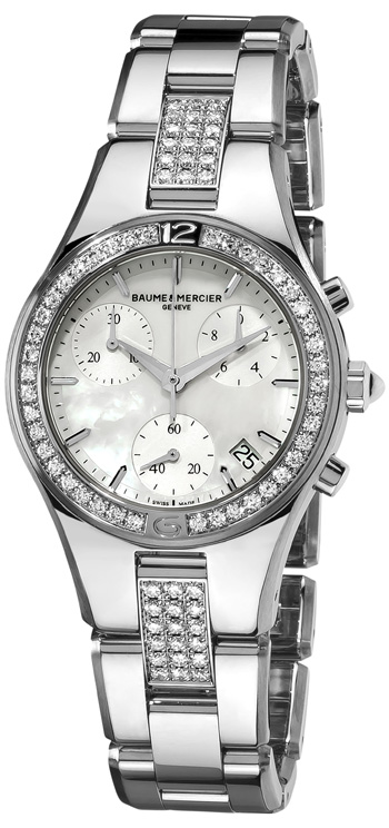 Baume&Mercier Linea MOA10017 Baume&Mercier Linea MOA10017Наручные часы<br>Швейцарские часы Baume&Mercier Linea MOA10017Данная модель — яркий представитель коллекции Linea. Это модные Женские часы. Материал корпуса часов — Сталь. Браслет — Сталь. Циферблат часов защищает Сапфировое стекло. Водозащита этих часов 50 м. Цвет циферблата - Белый. Диаметр корпуса 32мм. При создании этих часов использованы натуральные бриллианты.<br><br>Пол: Женские<br>Страна-производитель: Швейцария<br>Механизм: Кварцевый<br>Материал корпуса: Сталь<br>Материал ремня/браслета: Сталь<br>Водозащита, диапазон: 20 - 100 м<br>Стекло: Сапфировое<br>Толщина корпуса: None<br>Стиль: Мода