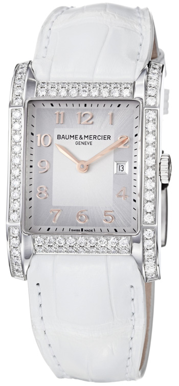 Baume&Mercier Hampton Lady MOA10025 Baume&Mercier Hampton Lady MOA10025Наручные часы<br>Швейцарские часы Baume&Mercier Hampton Lady MOA10025 Данная модель входит в коллекцию Hampton Lady. Это великолепные Женские часы. Материал корпуса часов — Сталь. Ремень — Кожа. В этой модели стоит Сапфировое стекло. Водозащита - 50 м.<br><br>Пол: Женские<br>Страна-производитель: Швейцария<br>Механизм: Кварцевый<br>Материал корпуса: Сталь<br>Материал ремня/браслета: Кожа<br>Водозащита, диапазон: 20 - 100 м<br>Стекло: Сапфировое<br>Толщина корпуса: None<br>Стиль: None