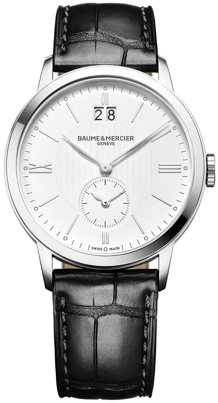 Baume&Mercier Classima MOA10218 Baume&Mercier Classima MOA10218Наручные часы<br>Швейцарские часы Baume&Mercier Classima MOA10218<br><br>Пол: Мужские<br>Страна-производитель: Швейцария<br>Механизм: Кварцевый<br>Материал корпуса: Сталь<br>Материал ремня/браслета: Кожа<br>Водозащита, диапазон: 20 - 100 м<br>Стекло: Сапфировое<br>Толщина корпуса: None<br>Стиль: Классика