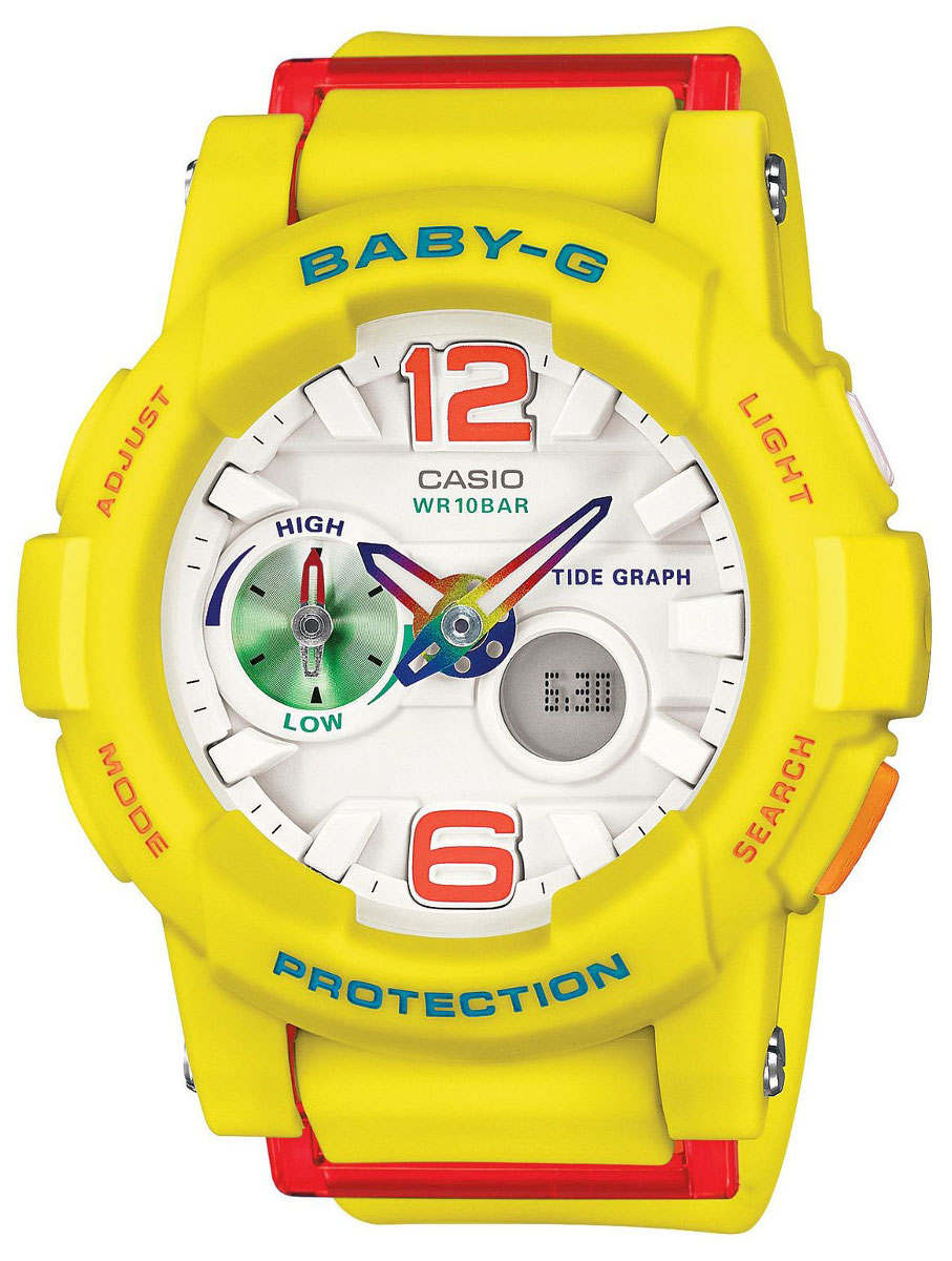 Casio Baby-G BGA-180-9B Casio Baby-G BGA-180-9BНаручные часы<br>Японские часы Casio Baby-G G-Lide BGA-180-9B<br><br>Пол: Женские<br>Страна-производитель: Япония<br>Механизм: Кварцевый<br>Материал корпуса: Пластик<br>Материал ремня/браслета: Каучук<br>Водозащита, диапазон: None<br>Стекло: Минеральное<br>Толщина корпуса: 15,4 мм<br>Стиль: None