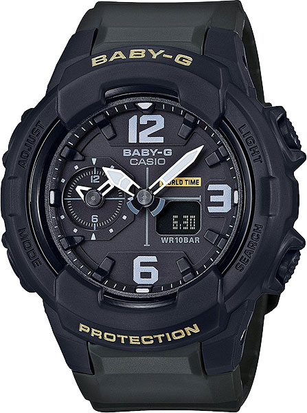 Casio Baby-G BGA-230-3B Casio Baby-G BGA-230-3BНаручные часы<br>Японские часы Casio Baby-G BGA-230-3B<br><br>Пол: Женские<br>Страна-производитель: Япония<br>Механизм: Кварцевый<br>Материал корпуса: Пластик<br>Материал ремня/браслета: Пластик<br>Водозащита, диапазон: None<br>Стекло: Минеральное<br>Толщина корпуса: 15,3 мм<br>Стиль: None
