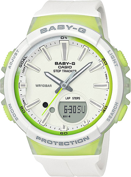 Casio Baby-G BGS-100-7A2 Casio Baby-G BGS-100-7A2Наручные часы<br>Японские часы Casio Baby-G BGS-100-7A2<br><br>Пол: Женские<br>Страна-производитель: Япония<br>Механизм: Кварцевый<br>Материал корпуса: Пластик<br>Материал ремня/браслета: Пластик<br>Водозащита, диапазон: None<br>Стекло: Минеральное<br>Толщина корпуса: 13,3 мм<br>Стиль: None