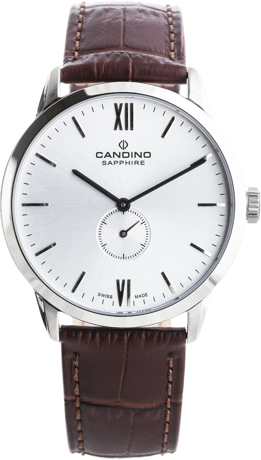 Candino Classic C4470/2 Candino Classic C4470/2Наручные часы<br>Швейцарские часы Candino Classic C4470/2<br><br>Пол: Мужские<br>Страна-производитель: Швейцария<br>Механизм: Кварцевый<br>Материал корпуса: Сталь<br>Материал ремня/браслета: Кожа<br>Водозащита, диапазон: 20 - 100 м<br>Стекло: Сапфировое<br>Толщина корпуса: 8 мм<br>Стиль: Классика
