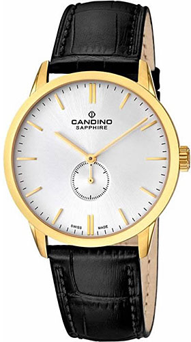 Candino Classic C4471/1 Candino Classic C4471/1Наручные часы<br>Швейцарские часы Candino Classic C4471/1<br><br>Пол: Мужские<br>Страна-производитель: Швейцария<br>Механизм: Кварцевый<br>Материал корпуса: Сталь<br>Материал ремня/браслета: Кожа<br>Водозащита, диапазон: None<br>Стекло: Сапфировое<br>Толщина корпуса: None<br>Стиль: None