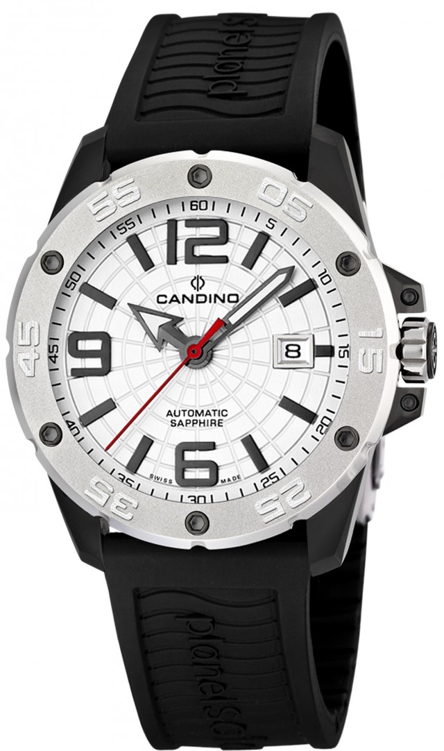 Candino Planet Solar C4474/1 Candino Planet Solar C4474/1Наручные часы<br>Швейцарские часы Candino Planet Solar C4474/1Часы принадежат коллекции Planet Solar . Это модные мужские часы. Материал корпуса часов — сталь. В этих часах используется сапфировое стекло. Часы выдерживают давление на глубине 200 м.<br><br>Пол: Мужские<br>Страна-производитель: Швейцария<br>Механизм: Механический<br>Материал корпуса: Сталь<br>Материал ремня/браслета: Каучук<br>Водозащита, диапазон: 200 - 800 м<br>Стекло: Сапфировое<br>Толщина корпуса: None<br>Стиль: None