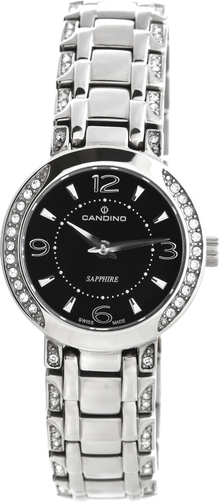 Candino Elegance C4502/2 Candino Elegance C4502/2Наручные часы<br>Швейцарские часы Candino Elegance C4502/2Часы принадежат коллекции Elegance. Это женские часы. Материал корпуса часов — сталь. Стекло - сапфировое. Часы выдерживают давление на глубине 50 м. Цвет циферблата - черный. Циферблат содержит часы, минуты. Корпус часов в диаметре 26мм.<br><br>Пол: Женские<br>Страна-производитель: Швейцария<br>Механизм: Кварцевый<br>Материал корпуса: Сталь<br>Материал ремня/браслета: Сталь<br>Водозащита, диапазон: 20 - 100 м<br>Стекло: Сапфировое<br>Толщина корпуса: None<br>Стиль: Классика
