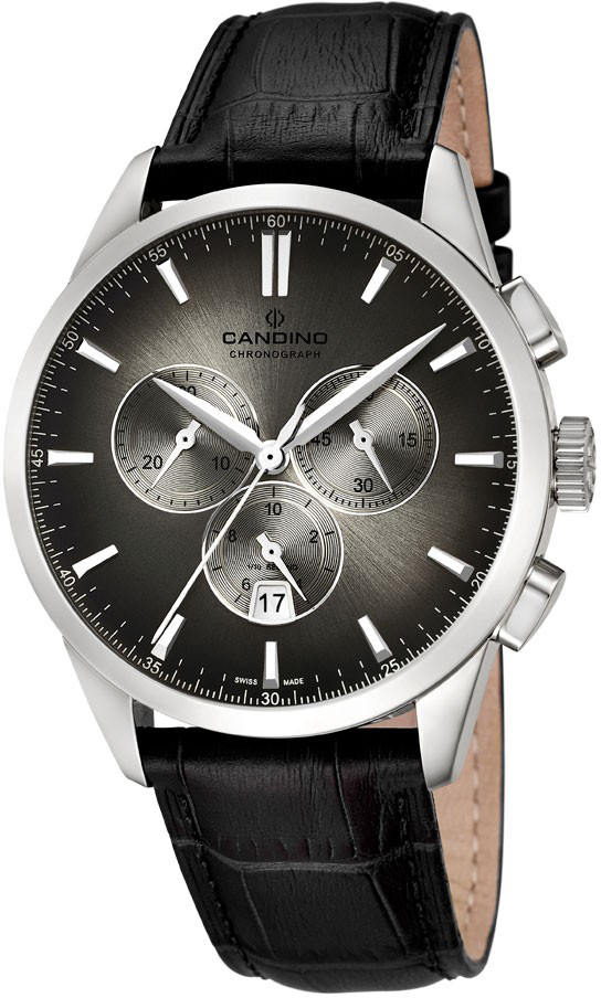 Candino Classic C4517/8 Candino Classic C4517/8Наручные часы<br>Швейцарские часы Candino Classic C4517/8<br><br>Пол: Мужские<br>Страна-производитель: Швейцария<br>Механизм: Кварцевый<br>Материал корпуса: Сталь<br>Материал ремня/браслета: Кожа<br>Водозащита, диапазон: None<br>Стекло: Сапфировое<br>Толщина корпуса: None<br>Стиль: None
