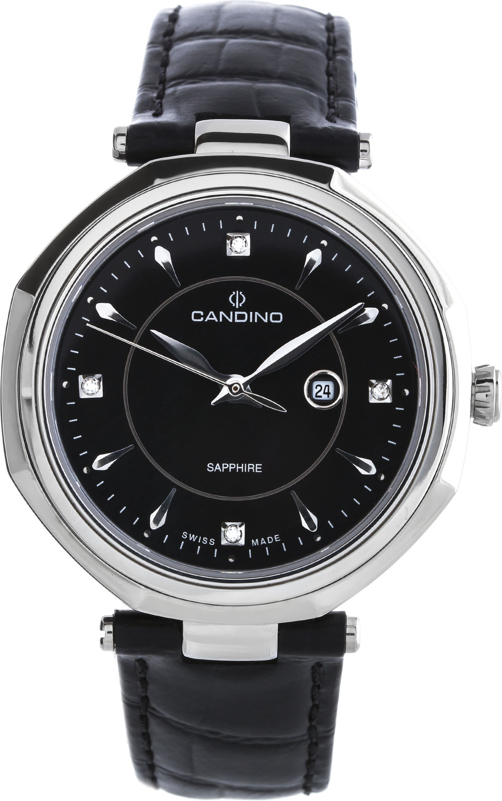 Candino Sportive C4524/4 Candino Sportive C4524/4Наручные часы<br>Швейцарские часы Candino Sportive C4524/4<br><br>Пол: Женские<br>Страна-производитель: Швейцария<br>Механизм: Кварцевый<br>Материал корпуса: Сталь<br>Материал ремня/браслета: Кожа<br>Водозащита, диапазон: 20 - 100 м<br>Стекло: Сапфировое<br>Толщина корпуса: None<br>Стиль: Спорт
