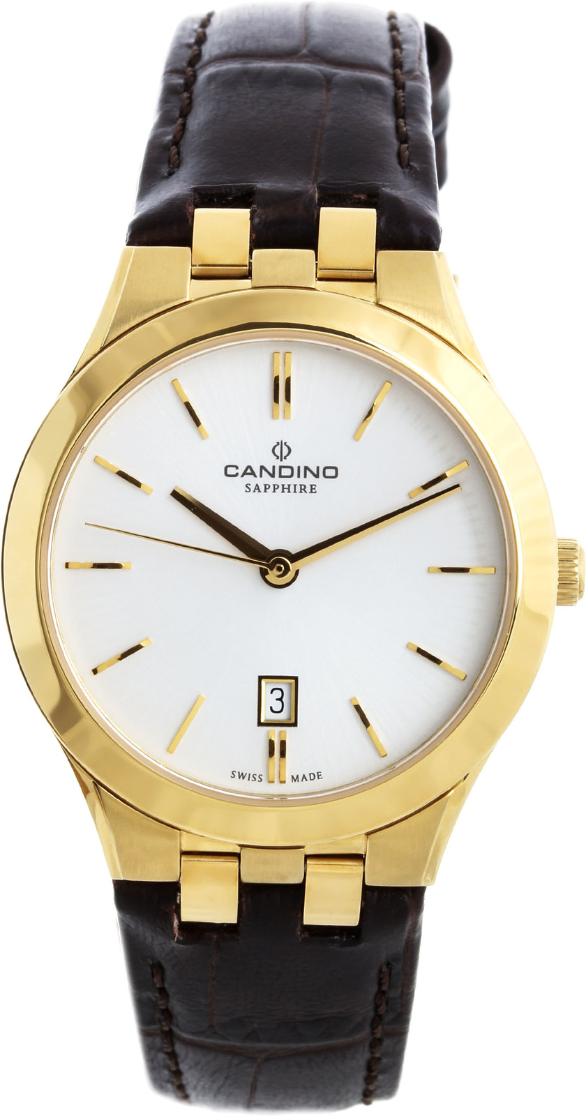 Candino Classic C4546/1 Candino Classic C4546/1Наручные часы<br>Швейцарские часы Candino Classic C4546/1<br><br>Пол: Женские<br>Страна-производитель: Швейцария<br>Механизм: Кварцевый<br>Материал корпуса: Сталь<br>Материал ремня/браслета: Кожа<br>Водозащита, диапазон: 20 - 100 м<br>Стекло: Сапфировое<br>Толщина корпуса: 7 мм<br>Стиль: Классика