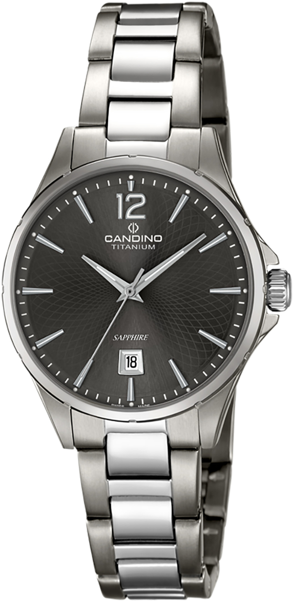 Candino Titanium C4608/3 Candino Titanium C4608/3Наручные часы<br>Швейцарские часы Candino Titanium C4608/3<br><br>Пол: Женские<br>Страна-производитель: Швейцария<br>Механизм: Кварцевый<br>Материал корпуса: Титан<br>Материал ремня/браслета: Титан<br>Водозащита, диапазон: None<br>Стекло: Сапфировое<br>Толщина корпуса: None<br>Стиль: None