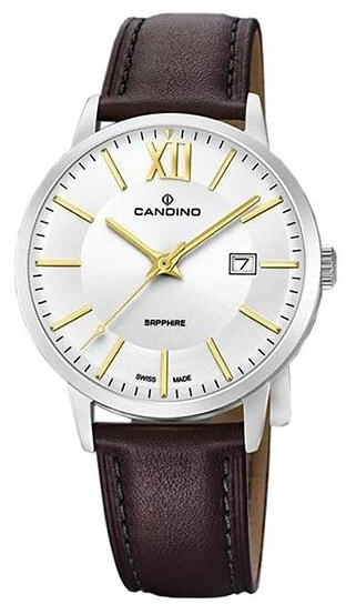 Candino Classic C4618/2 Candino Classic C4618/2Наручные часы<br>Швейцарские часы Candino Classic C4618/2<br><br>Пол: Мужские<br>Страна-производитель: Швейцария<br>Механизм: Кварцевый<br>Материал корпуса: Сталь<br>Материал ремня/браслета: Кожа<br>Водозащита, диапазон: None<br>Стекло: Сапфировое<br>Толщина корпуса: None<br>Стиль: None