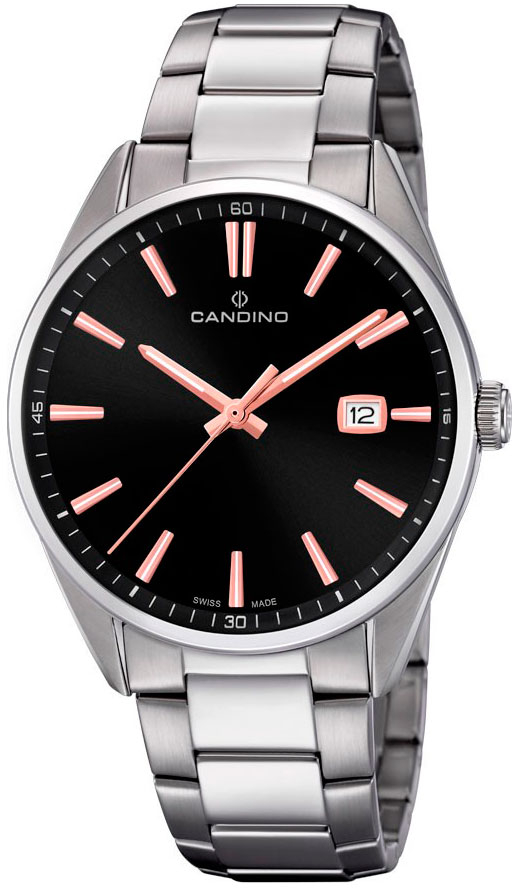 Candino Classic C4621/4 Candino Classic C4621/4Наручные часы<br>Швейцарские часы Candino Classic C4621/4<br><br>Пол: Мужские<br>Страна-производитель: Швейцария<br>Механизм: Кварцевый<br>Материал корпуса: Сталь<br>Материал ремня/браслета: Кожа<br>Водозащита, диапазон: None<br>Стекло: Минеральное<br>Толщина корпуса: None<br>Стиль: None