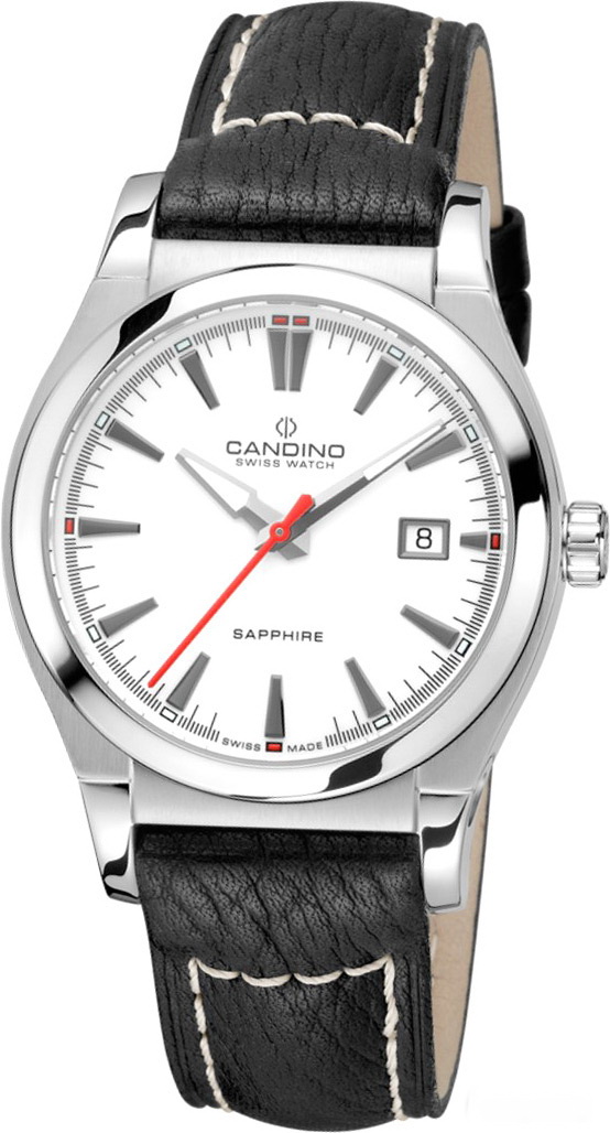 Candino Casual C4439/1 Candino Casual C4439/1Наручные часы<br>Швейцарские часы Candino Casual C4439/1<br><br>Пол: Мужские<br>Страна-производитель: Швейцария<br>Механизм: Кварцевый<br>Материал корпуса: Сталь<br>Материал ремня/браслета: Кожа<br>Водозащита, диапазон: 100 - 150 м<br>Стекло: Сапфировое<br>Толщина корпуса: None<br>Стиль: Классика