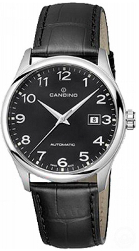 Candino Classic C4458/4 Candino Classic C4458/4Наручные часы<br>Швейцарские часы Candino Classic C4458/4<br><br>Пол: Мужские<br>Страна-производитель: Швейцария<br>Механизм: Механический<br>Материал корпуса: Сталь<br>Материал ремня/браслета: Кожа<br>Водозащита, диапазон: 100 - 150 м<br>Стекло: Сапфировое<br>Толщина корпуса: None<br>Стиль: Классика
