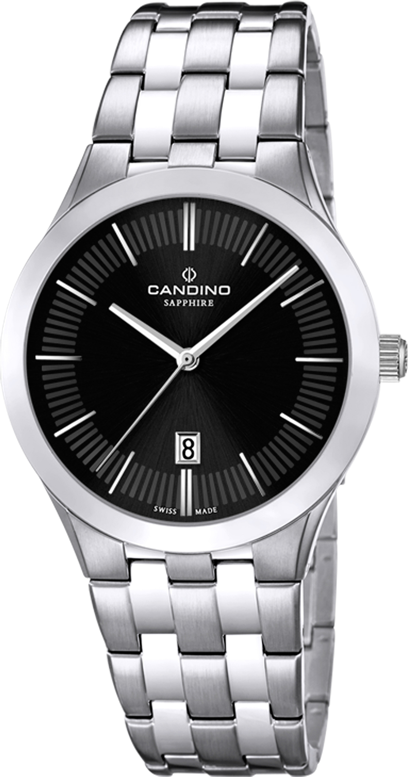 Candino Classic C4543/3 Candino Classic C4543/3Наручные часы<br>Швейцарские часы Candino Classic C4543/3<br><br>Пол: Женские<br>Страна-производитель: Швейцария<br>Механизм: Кварцевый<br>Материал корпуса: Сталь<br>Материал ремня/браслета: Сталь<br>Водозащита, диапазон: 20 - 100 м<br>Стекло: Сапфировое<br>Толщина корпуса: 7 мм<br>Стиль: Классика