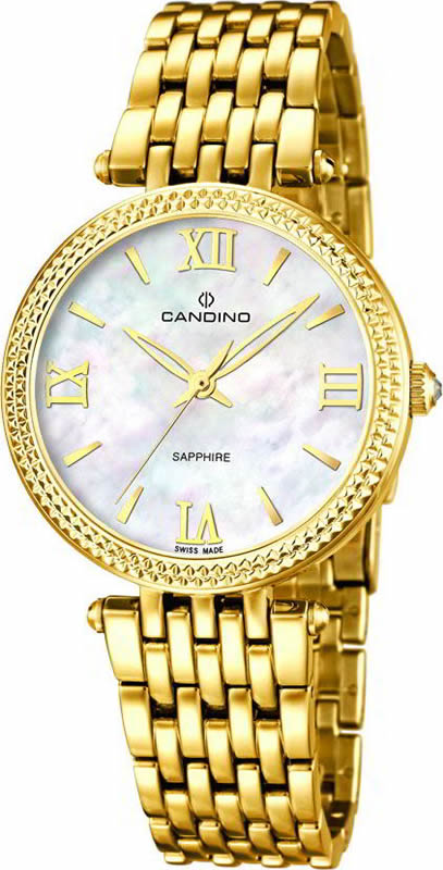 Candino Elegance C4569/1 Candino Elegance C4569/1Наручные часы<br>Швейцарские часы Candino Elegance C4569/1<br><br>Пол: Женские<br>Страна-производитель: Швейцария<br>Механизм: Кварцевый<br>Материал корпуса: Сталь<br>Материал ремня/браслета: Сталь<br>Водозащита, диапазон: 20 - 100 м<br>Стекло: Сапфировое<br>Толщина корпуса: 8 мм<br>Стиль: Классика