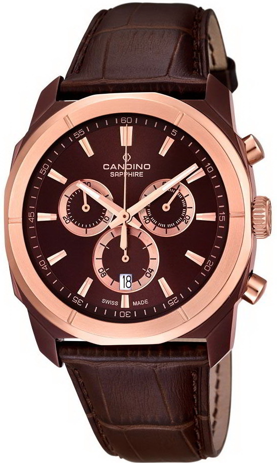 Candino Elegance C4589/1 Candino Elegance C4589/1Наручные часы<br>Швейцарские часы Candino Elegance C4589/1<br><br>Пол: Мужские<br>Страна-производитель: Швейцария<br>Механизм: Кварцевый<br>Материал корпуса: Сталь<br>Материал ремня/браслета: Кожа<br>Водозащита, диапазон: 100 - 150 м<br>Стекло: Сапфировое<br>Толщина корпуса: None<br>Стиль: Классика