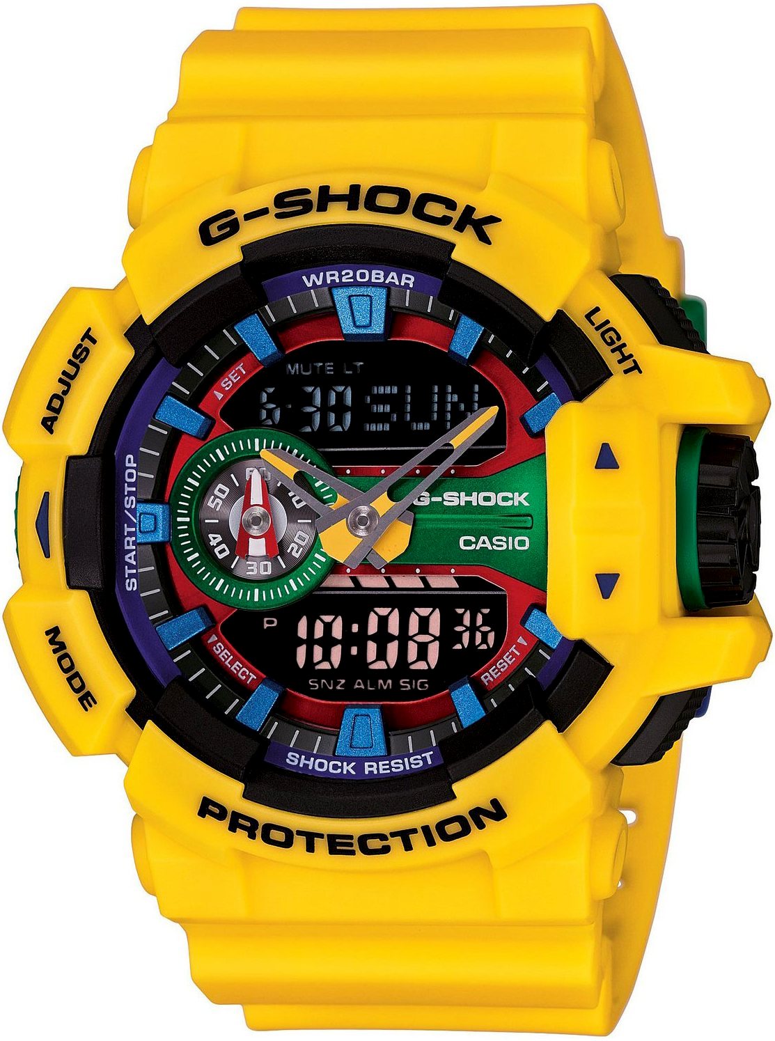 Casio G-shock G-Classic GA-400-9A Casio G-shock G-Classic GA-400-9AНаручные часы<br>Японские часы Casio G-shock G-Classic GA-400-9A<br><br>Пол: Мужские<br>Страна-производитель: Япония<br>Механизм: Кварцевый<br>Материал корпуса: Пластик<br>Материал ремня/браслета: Каучук<br>Водозащита, диапазон: 200 - 800 м<br>Стекло: Минеральное<br>Толщина корпуса: None<br>Стиль: Спорт