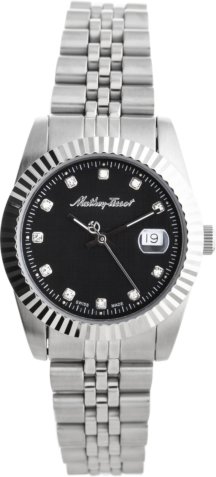 Mathey-Tissot Rolly D810AN Mathey-Tissot Rolly D810ANНаручные часы<br>Швейцарские часы Mathey-Tissot Rolly D810AN<br><br>Пол: Женские<br>Страна-производитель: Швейцария<br>Механизм: Кварцевый<br>Материал корпуса: Сталь<br>Материал ремня/браслета: Сталь<br>Водозащита, диапазон: None<br>Стекло: Минеральное<br>Толщина корпуса: None<br>Стиль: None