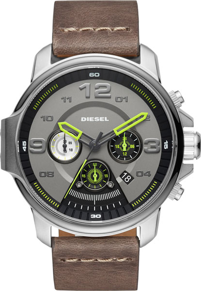 Diesel Whiplash DZ4433 Diesel Whiplash DZ4433Наручные часы<br>Итальянские часы Diesel Whiplash DZ4433<br><br>Пол: Мужские<br>Страна-производитель: Италия<br>Механизм: Кварцевый<br>Материал корпуса: Сталь<br>Материал ремня/браслета: Кожа<br>Водозащита, диапазон: None<br>Стекло: Минеральное<br>Толщина корпуса: 12 мм<br>Стиль: None