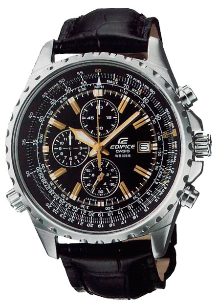 Casio Edifice EF-527L-1A Casio Edifice EF-527L-1AНаручные часы<br>Японские часы Casio Edifice EF-527L-1A<br><br>Пол: Мужские<br>Страна-производитель: Япония<br>Механизм: Кварцевый<br>Материал корпуса: Сталь<br>Материал ремня/браслета: Кожа<br>Водозащита, диапазон: None<br>Стекло: Минеральное<br>Толщина корпуса: 11,4 мм<br>Стиль: None