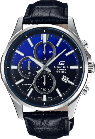 Casio Edifice EFB-530L-2A Casio Edifice EFB-530L-2AНаручные часы<br>Японские часы Casio Edifice EFB-530L-2A<br><br>Пол: Мужские<br>Страна-производитель: Япония<br>Механизм: Кварцевый<br>Материал корпуса: Сталь<br>Материал ремня/браслета: Кожа<br>Водозащита, диапазон: None<br>Стекло: Сапфировое<br>Толщина корпуса: 10,9 мм<br>Стиль: None