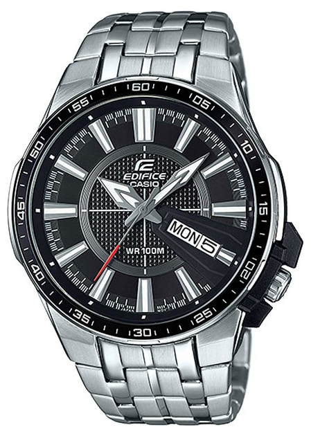Casio Edifice EFR-106D-1A Casio Edifice EFR-106D-1AНаручные часы<br>Японские часы Casio Edifice EFR-106D-1A<br><br>Пол: Мужские<br>Страна-производитель: Япония<br>Механизм: Кварцевый<br>Материал корпуса: Сталь<br>Материал ремня/браслета: Сталь<br>Водозащита, диапазон: None<br>Стекло: Минеральное<br>Толщина корпуса: 11,4 мм<br>Стиль: None