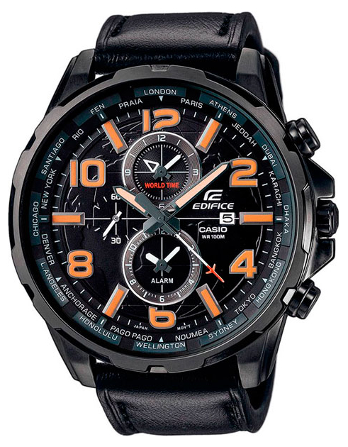 Casio Edifice EFR-302L-1A Casio Edifice EFR-302L-1AНаручные часы<br>Японские часы Casio Edifice EFR-302L-1A<br><br>Пол: Мужские<br>Страна-производитель: Япония<br>Механизм: Кварцевый<br>Материал корпуса: Сталь<br>Материал ремня/браслета: Кожа<br>Водозащита, диапазон: None<br>Стекло: Минеральное<br>Толщина корпуса: 12,40 мм<br>Стиль: None