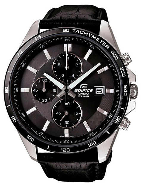 Casio Edifice EFR-512L-8A Casio Edifice EFR-512L-8AНаручные часы<br>Японские часы Casio Edifice EFR-512L-8A<br><br>Пол: Мужские<br>Страна-производитель: Япония<br>Механизм: Кварцевый<br>Материал корпуса: Сталь<br>Материал ремня/браслета: Кожа<br>Водозащита, диапазон: None<br>Стекло: Минеральное<br>Толщина корпуса: 12,30 мм<br>Стиль: None