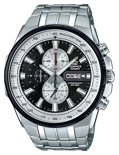 Casio Edifice EFR-549D-1B Casio Edifice EFR-549D-1BНаручные часы<br>Японские часы Casio Edifice EFR-549D-1B<br><br>Пол: Мужские<br>Страна-производитель: Япония<br>Механизм: Кварцевый<br>Материал корпуса: Сталь<br>Материал ремня/браслета: Сталь<br>Водозащита, диапазон: None<br>Стекло: Минеральное<br>Толщина корпуса: 13 мм<br>Стиль: None