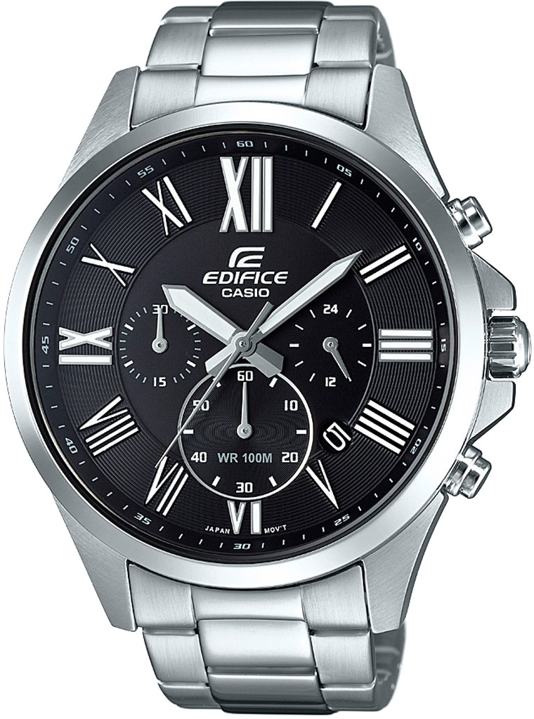Casio Edifice EFV-500D-1A Casio Edifice EFV-500D-1AНаручные часы<br>Японские часы Casio Edifice EFV-500D-1A<br><br>Пол: Мужские<br>Страна-производитель: Япония<br>Механизм: Кварцевый<br>Материал корпуса: Сталь<br>Материал ремня/браслета: Сталь<br>Водозащита, диапазон: None<br>Стекло: Минеральное<br>Толщина корпуса: 12.1 мм<br>Стиль: None
