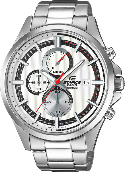 Casio Edifice EFV-520D-7A Casio Edifice EFV-520D-7AНаручные часы<br>Японские часы Casio Edifice EFV-520D-7A<br><br>Пол: Мужские<br>Страна-производитель: Япония<br>Механизм: Кварцевый<br>Материал корпуса: Сталь<br>Материал ремня/браслета: Сталь<br>Водозащита, диапазон: None<br>Стекло: Минеральное<br>Толщина корпуса: 12,3мм<br>Стиль: None