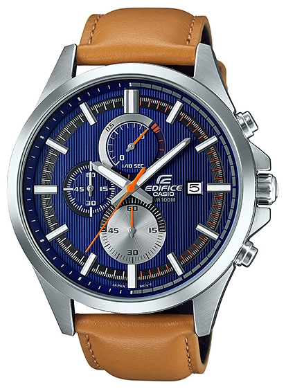 Casio Edifice EFV-520L-2A Casio Edifice EFV-520L-2AНаручные часы<br>Японские часы Casio Edifice EFV-520L-2A<br><br>Пол: Мужские<br>Страна-производитель: Япония<br>Механизм: Кварцевый<br>Материал корпуса: Сталь<br>Материал ремня/браслета: Кожа<br>Водозащита, диапазон: None<br>Стекло: Минеральное<br>Толщина корпуса: 12,3мм<br>Стиль: None