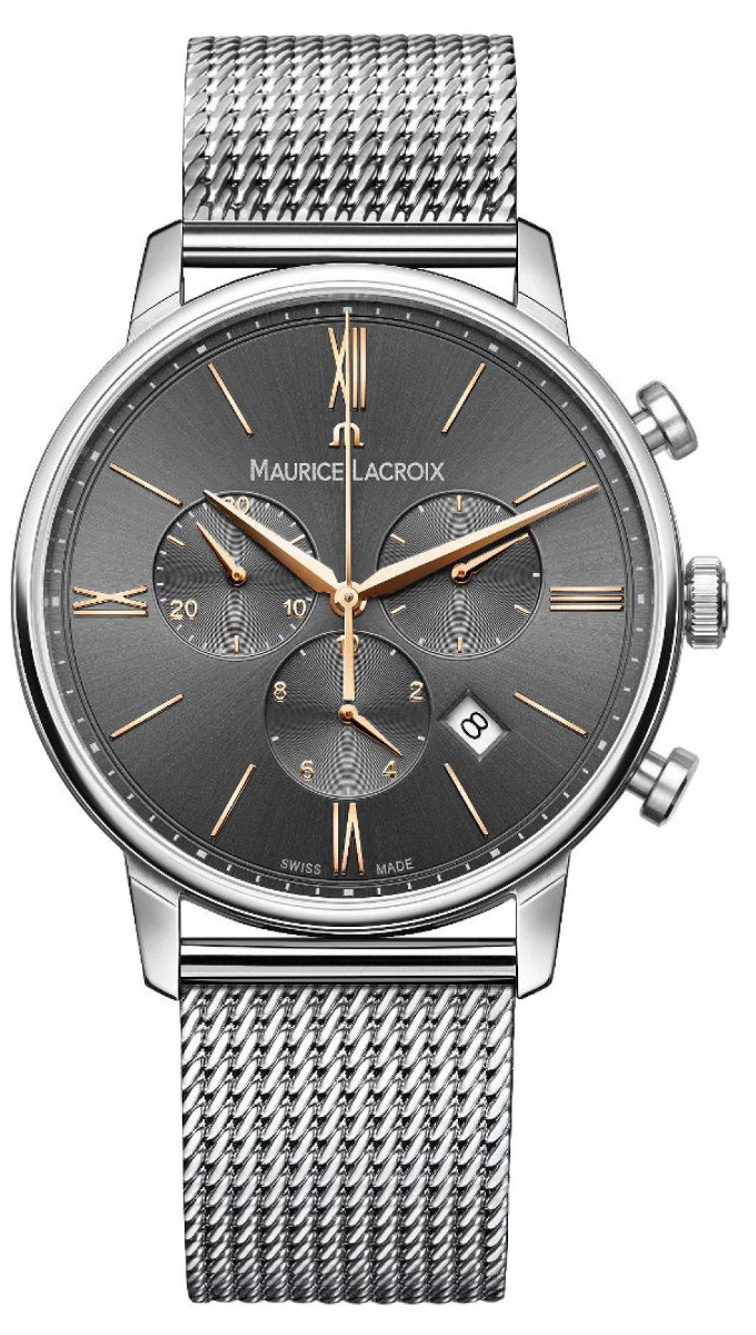 Maurice Lacroix Eliros EL1098-SS002-311-1 Maurice Lacroix Eliros EL1098-SS002-311-1Наручные часы<br> Швейцарские часы Maurice Lacroix Eliros EL1098-SS002-311-1<br><br>Пол: Мужские<br>Страна-производитель: Швейцария<br>Механизм: Кварцевый<br>Материал корпуса: Сталь<br>Материал ремня/браслета: Сталь<br>Водозащита, диапазон: None<br>Стекло: Сапфировое<br>Толщина корпуса: None<br>Стиль: None