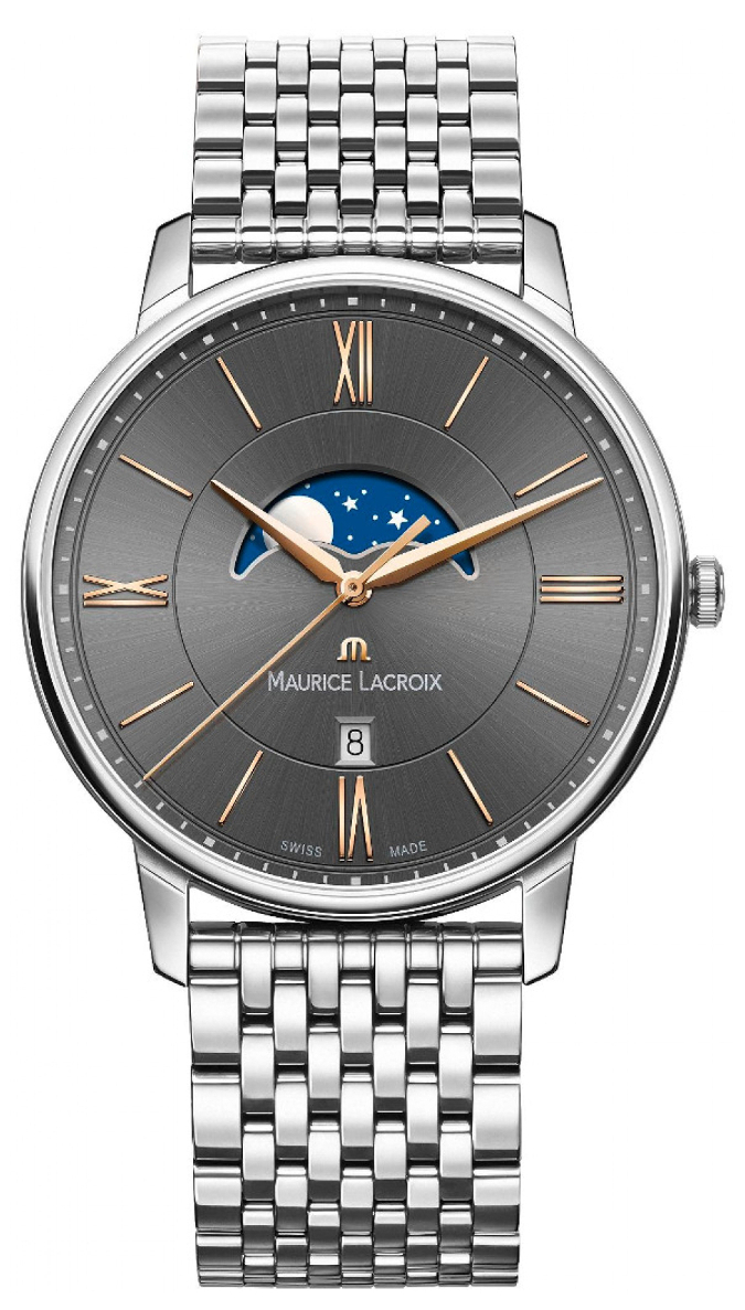 Maurice Lacroix Eliros EL1108-SS002-311-1 Maurice Lacroix Eliros EL1108-SS002-311-1Наручные часы<br>Швейцарские часы Maurice Lacroix Eliros EL1108-SS002-311-1<br><br>Пол: Мужские<br>Страна-производитель: Швейцария<br>Механизм: Кварцевый<br>Материал корпуса: Сталь<br>Материал ремня/браслета: Сталь<br>Водозащита, диапазон: None<br>Стекло: Сапфировое<br>Толщина корпуса: None<br>Стиль: None