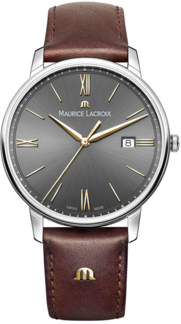 Maurice Lacroix Eliros EL1118-SS001-311-1 Maurice Lacroix Eliros EL1118-SS001-311-1Наручные часы<br>Швейцарские часы Maurice Lacroix Eliros EL1118-SS001-311-1<br><br>Пол: Мужские<br>Страна-производитель: Швейцария<br>Механизм: Кварцевый<br>Материал корпуса: Сталь<br>Материал ремня/браслета: Кожа<br>Водозащита, диапазон: None<br>Стекло: Сапфировое<br>Толщина корпуса: None<br>Стиль: None