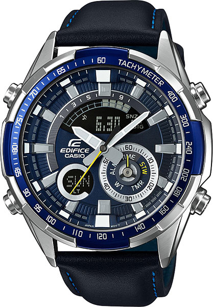 Casio Edifice ERA-600L-2A Casio Edifice ERA-600L-2AНаручные часы<br>Японские часы Casio Edifice ERA-600L-2A<br><br>Пол: Мужские<br>Страна-производитель: Япония<br>Механизм: Кварцевый<br>Материал корпуса: Сталь<br>Материал ремня/браслета: Кожа<br>Водозащита, диапазон: None<br>Стекло: Минеральное<br>Толщина корпуса: 13,2 мм<br>Стиль: None