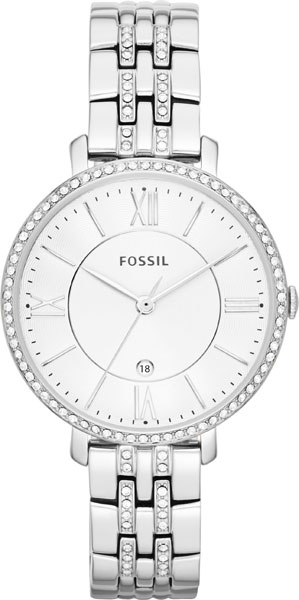 Fossil Jacqueline ES3545 Fossil Jacqueline ES3545Наручные часы<br>Американские часы Fossil Jacqueline ES3545<br><br>Пол: Женские<br>Страна-производитель: США<br>Механизм: Кварцевый<br>Материал корпуса: Сталь<br>Материал ремня/браслета: Сталь<br>Водозащита, диапазон: None<br>Стекло: Минеральное<br>Толщина корпуса: 8 мм<br>Стиль: None