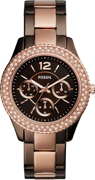 Fossil Stella ES4079 Fossil Stella ES4079Наручные часы<br>Американские часы Fossil Stella ES4079<br><br>Пол: Женские<br>Страна-производитель: США<br>Механизм: Кварцевый<br>Материал корпуса: Сталь<br>Материал ремня/браслета: Сталь<br>Водозащита, диапазон: None<br>Стекло: Минеральное<br>Толщина корпуса: None<br>Стиль: None