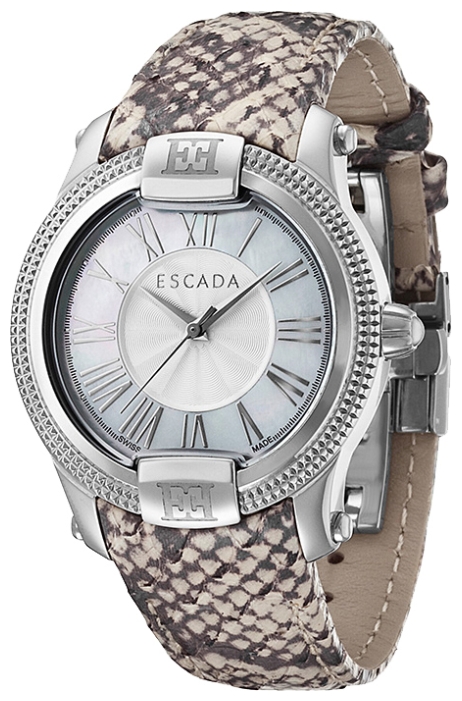 Escada Madelene E3330071 Escada Madelene E3330071Наручные часы<br>Швейцарские часы Escada Madelene E3330071<br><br>Пол: Женские<br>Страна-производитель: Швейцария<br>Механизм: Кварцевый<br>Материал корпуса: Сталь<br>Материал ремня/браслета: Кожа<br>Водозащита, диапазон: 20 - 100 м<br>Стекло: Минеральное<br>Толщина корпуса: 8 мм<br>Стиль: Классика