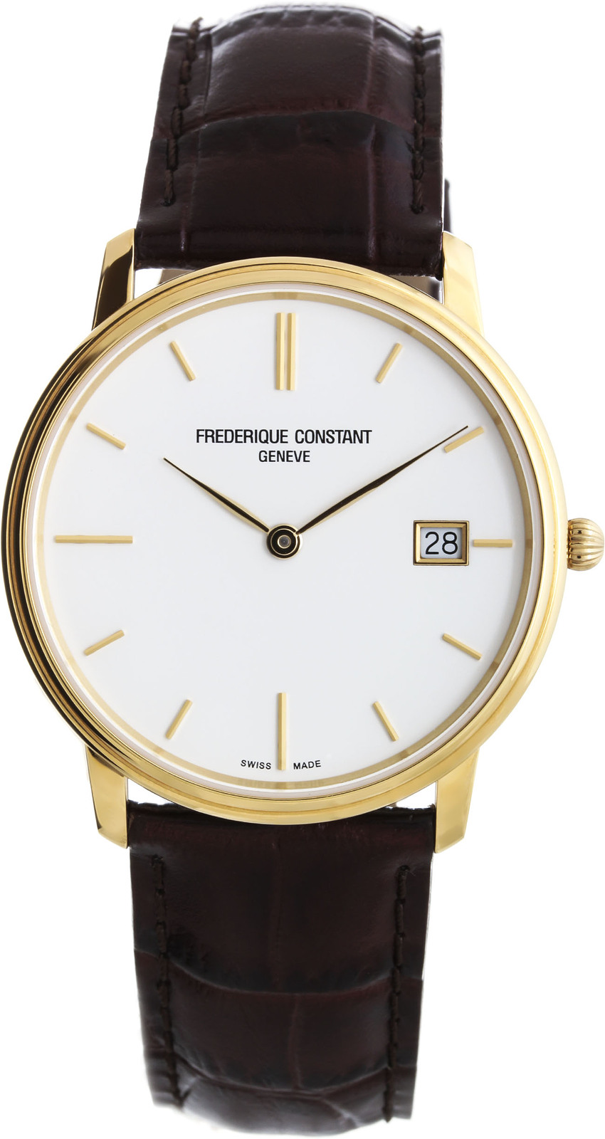 Frederique Constant Slim Line FC-220NW4S5 Frederique Constant Slim Line FC-220NW4S5Наручные часы<br>Швейцарские часы Frederique Constant Slim Line FC-220NW4S5<br><br>Пол: Мужские<br>Страна-производитель: Швейцария<br>Механизм: Кварцевый<br>Материал корпуса: Сталь<br>Материал ремня/браслета: Кожа<br>Водозащита, диапазон: 20 - 100 м<br>Стекло: Сапфировое<br>Толщина корпуса: 5 мм<br>Стиль: Классика