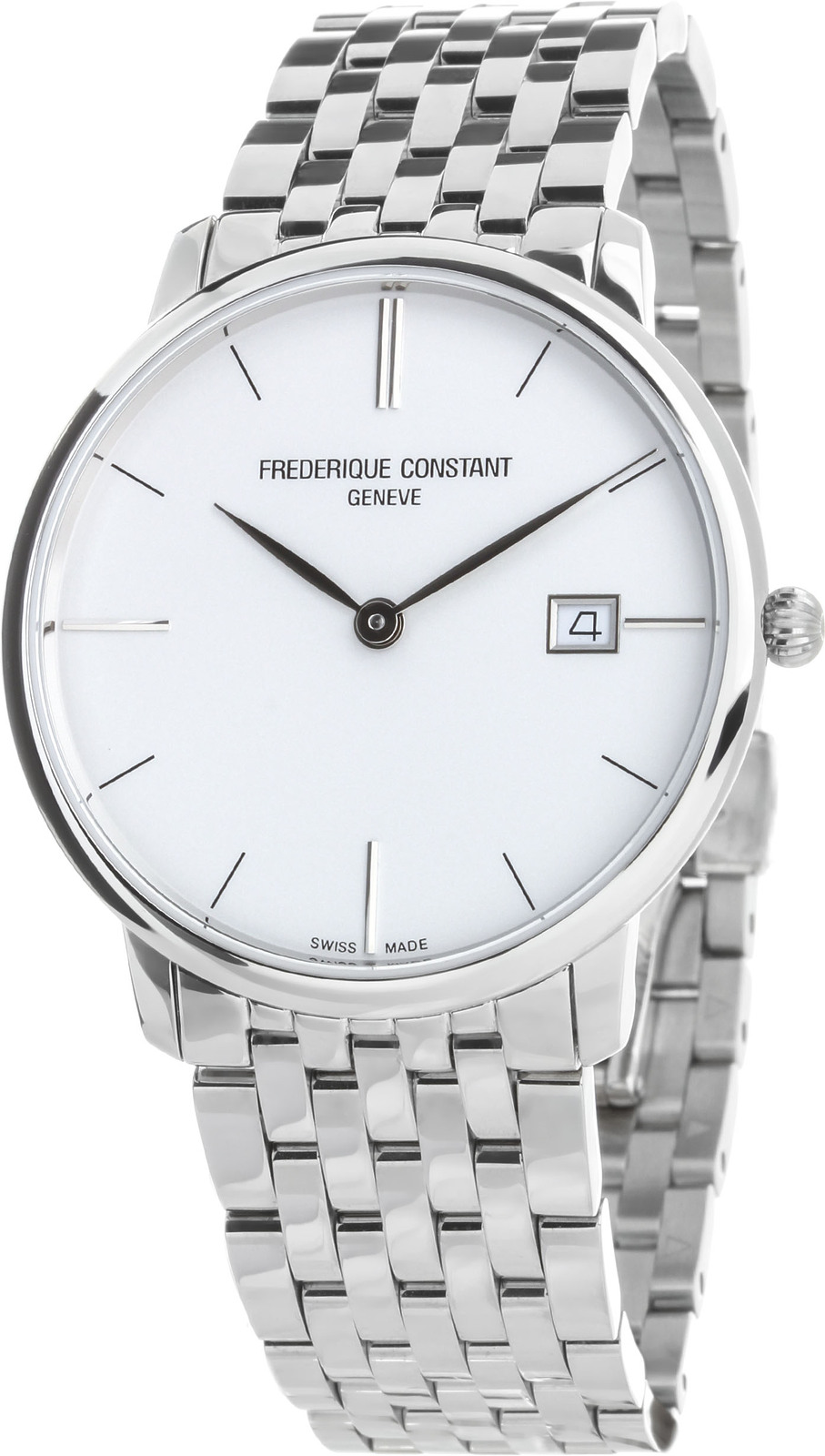 Frederique Constant FC-220S5S6B Frederique Constant FC-220S5S6BНаручные часы<br>Швейцарские часы Frederique Constant SlimLine FC-220S5S6B <br><br>Пол: Unisex<br>Страна-производитель: Швейцария<br>Механизм: Кварцевый<br>Материал корпуса: Сталь<br>Материал ремня/браслета: Сталь<br>Водозащита, диапазон: 30 - 60 м<br>Стекло: Сапфировое<br>Толщина корпуса: 5 мм<br>Стиль: Классика