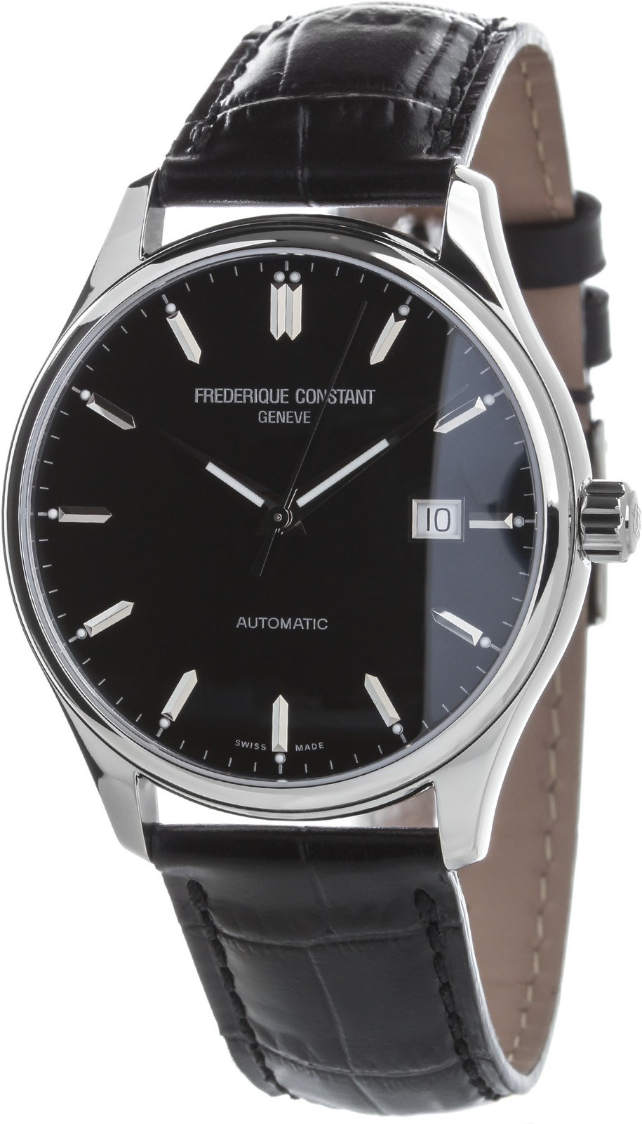 Frederique Constant Classics FC-303B5B6 Frederique Constant Classics FC-303B5B6Наручные часы<br>Швейцарские часы Frederique Constant Classics FC-303B5B6Представленная модель входит в коллекцию Classics. Это настоящие мужские часы. Материал корпуса часов — сталь. Стекло - сапфировое. Часы выдерживают давление на глубине 50 м. Цвет циферблата - черный. Из основных функций на циферблате представлены: часы, минуты, секунды. В этих часах используются такие усложнения как дата, . Часы обладают корпусом 40мм.<br><br>Пол: Мужские<br>Страна-производитель: Швейцария<br>Механизм: Механический<br>Материал корпуса: Сталь<br>Материал ремня/браслета: Кожа<br>Водозащита, диапазон: 20 - 100 м<br>Стекло: Сапфировое<br>Толщина корпуса: None<br>Стиль: Классика